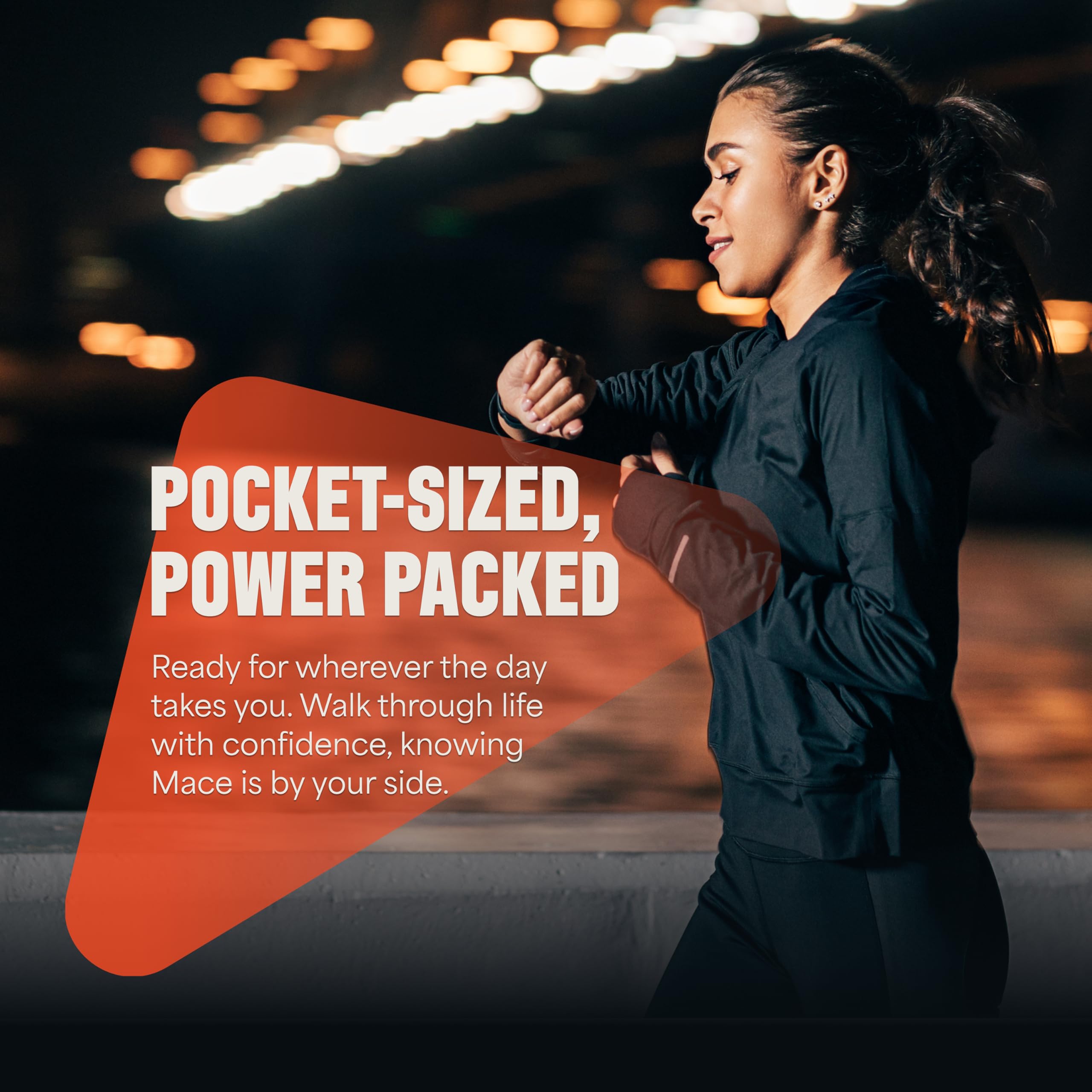 Mace Pepper Spray three-pack with keychain keeps protection within reach.
