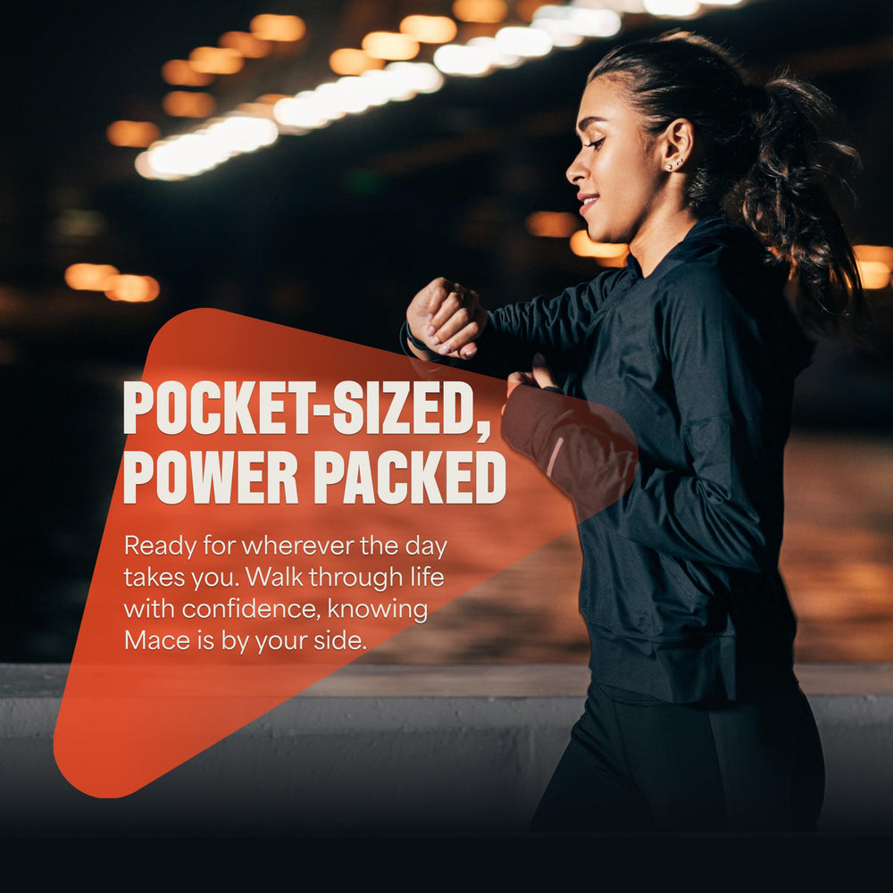 Mace Pepper Spray three-pack with keychain keeps protection within reach.