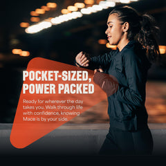 Mace Pepper Spray three-pack with keychain keeps protection within reach.