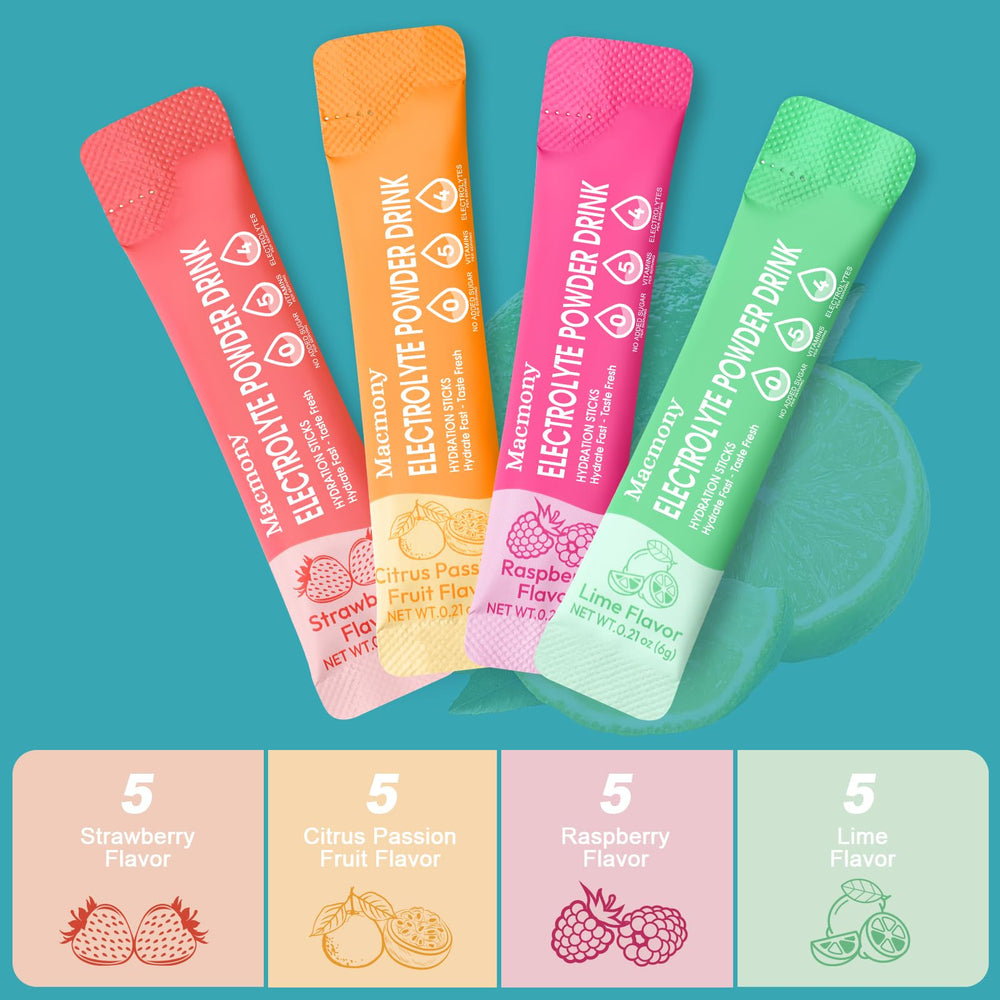 Macmony prepared hydration drink in glass, refreshing and flavorful after activity.