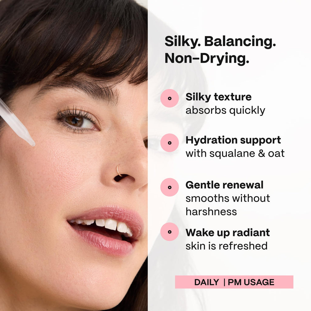 Mad Hippie Super A Serum night use on skin promotes overnight renewal.