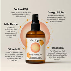 Mad Hippie Vitamin C Toning Mist after cleansing tones and hydrates