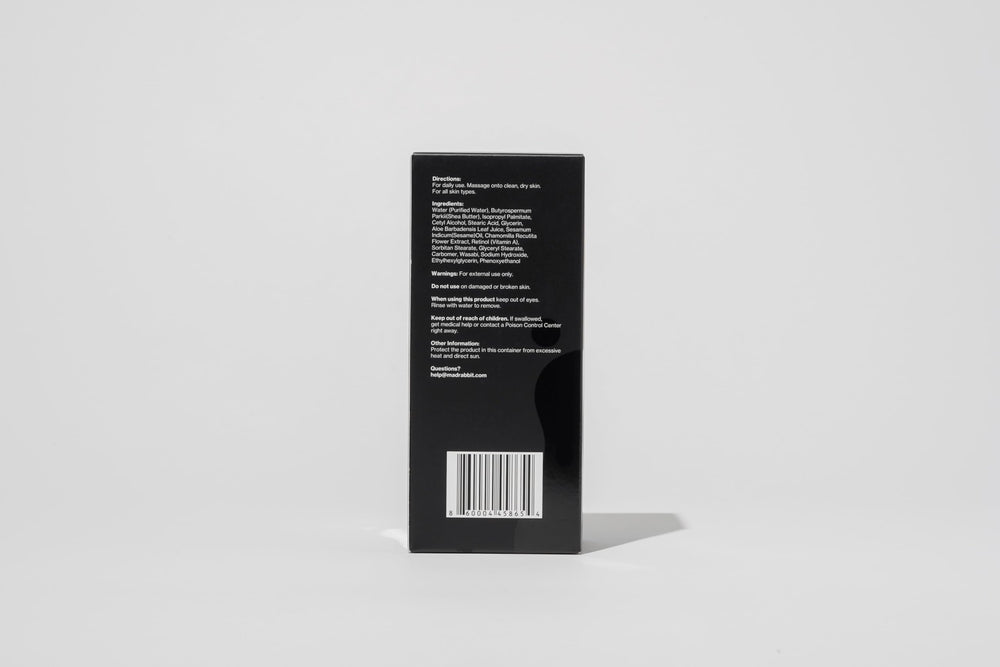 Mad Rabbit Replenish creamy texture on skin suggests quick absorption