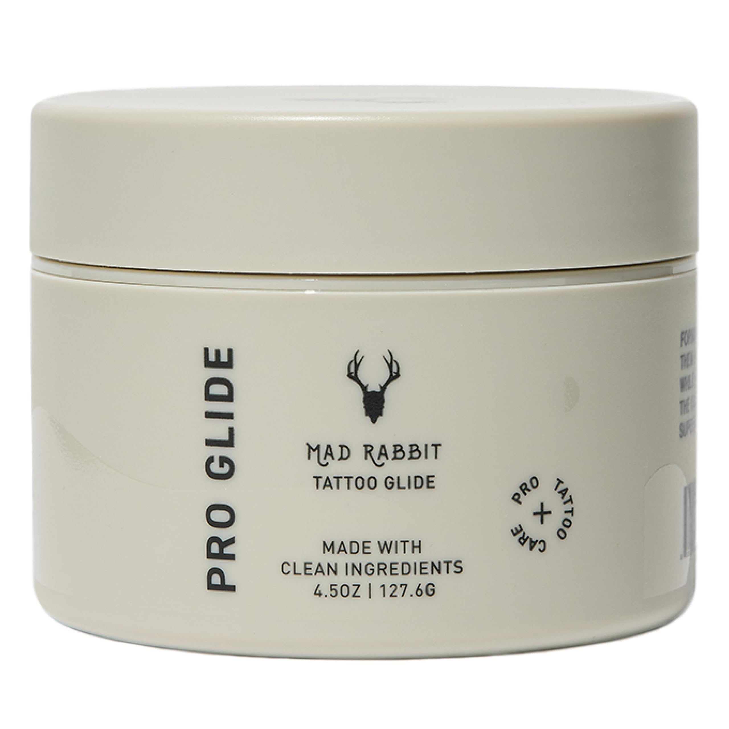 Mad Rabbit Tattoo Artist Glide bottle shows clean vegan formula for smooth tattooing