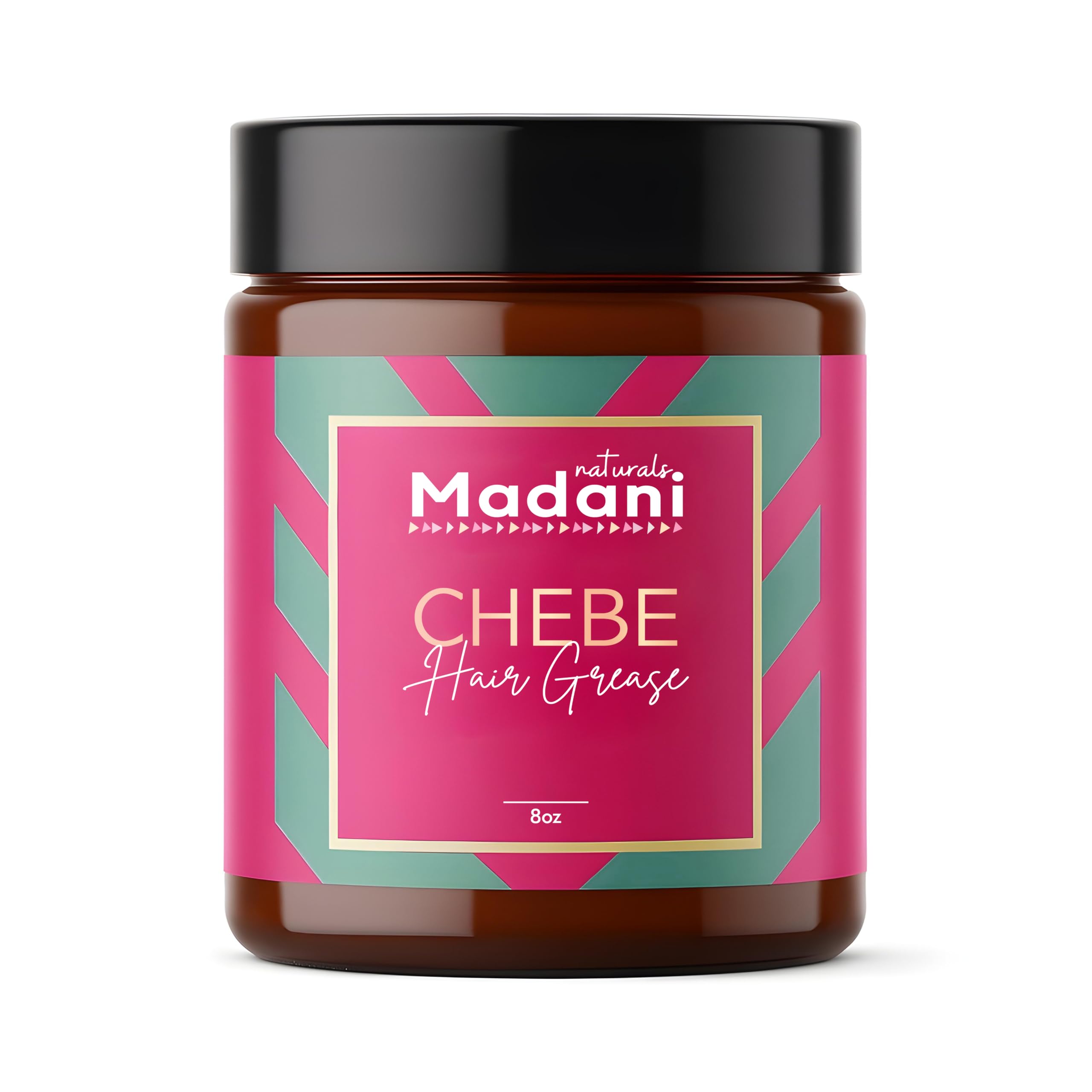 Madani Naturals Chebe Hair Growth Grease jar for scalp nourishment
