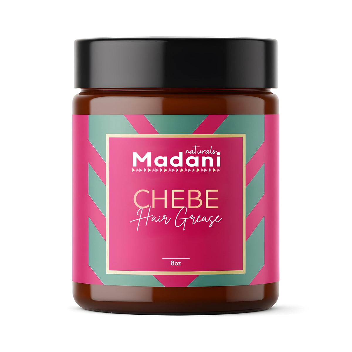 Madani Naturals Chebe Hair Growth Grease jar for scalp nourishment