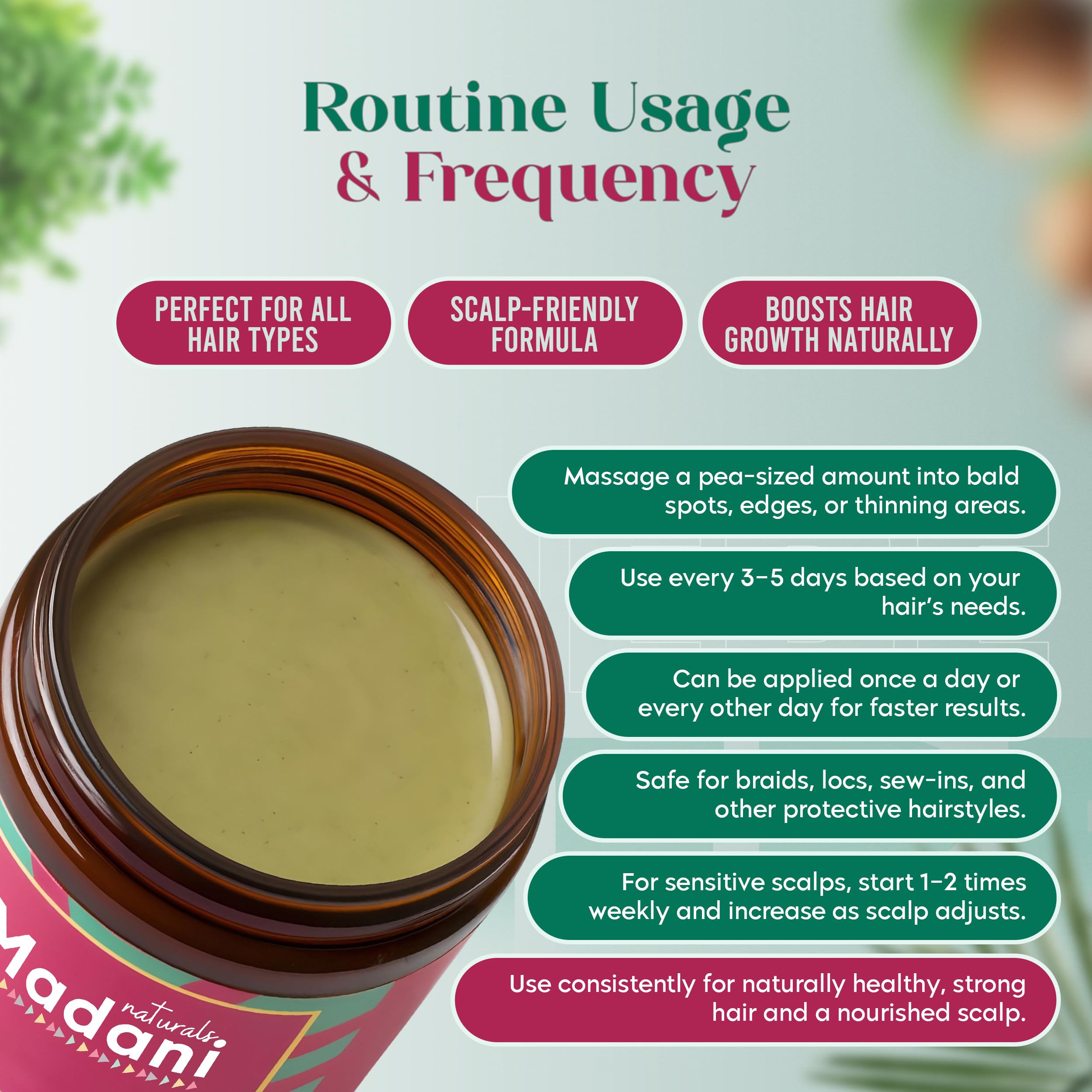 Hair after use appears softer, shinier, and more moisturized