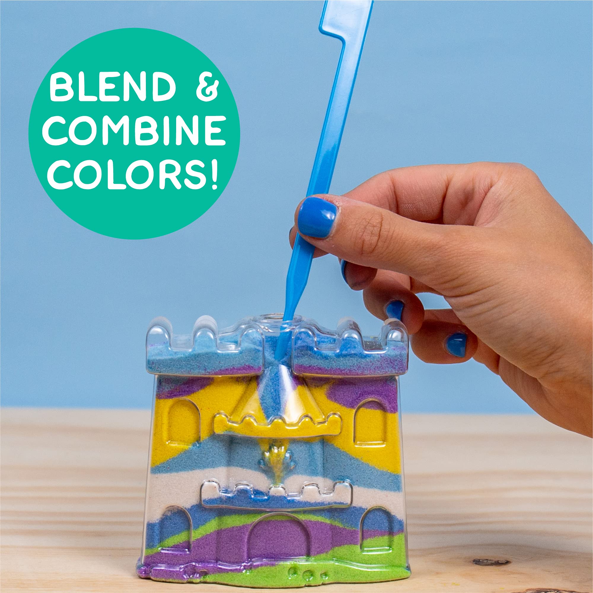 Made By Me shark bottle highlights glitter for dynamic ocean scenes