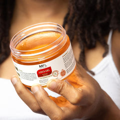 Made For Locs hair definition and hold display for sleek locs.