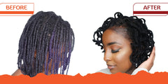 Made For Locs sleek shine finish with glossy locs.