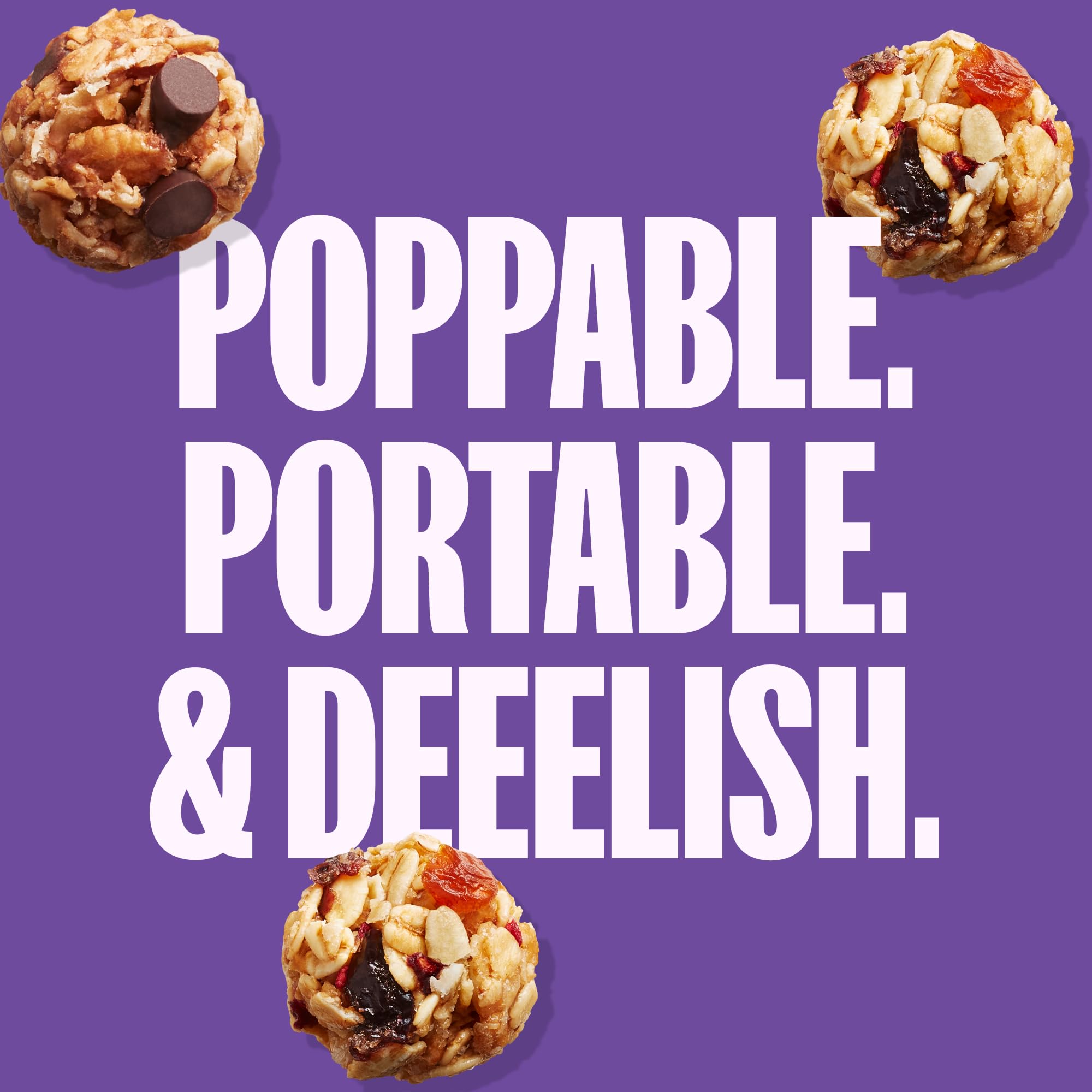 MadeGood Granola Bites mixed berry close-up: fruity bites with veggie mix.