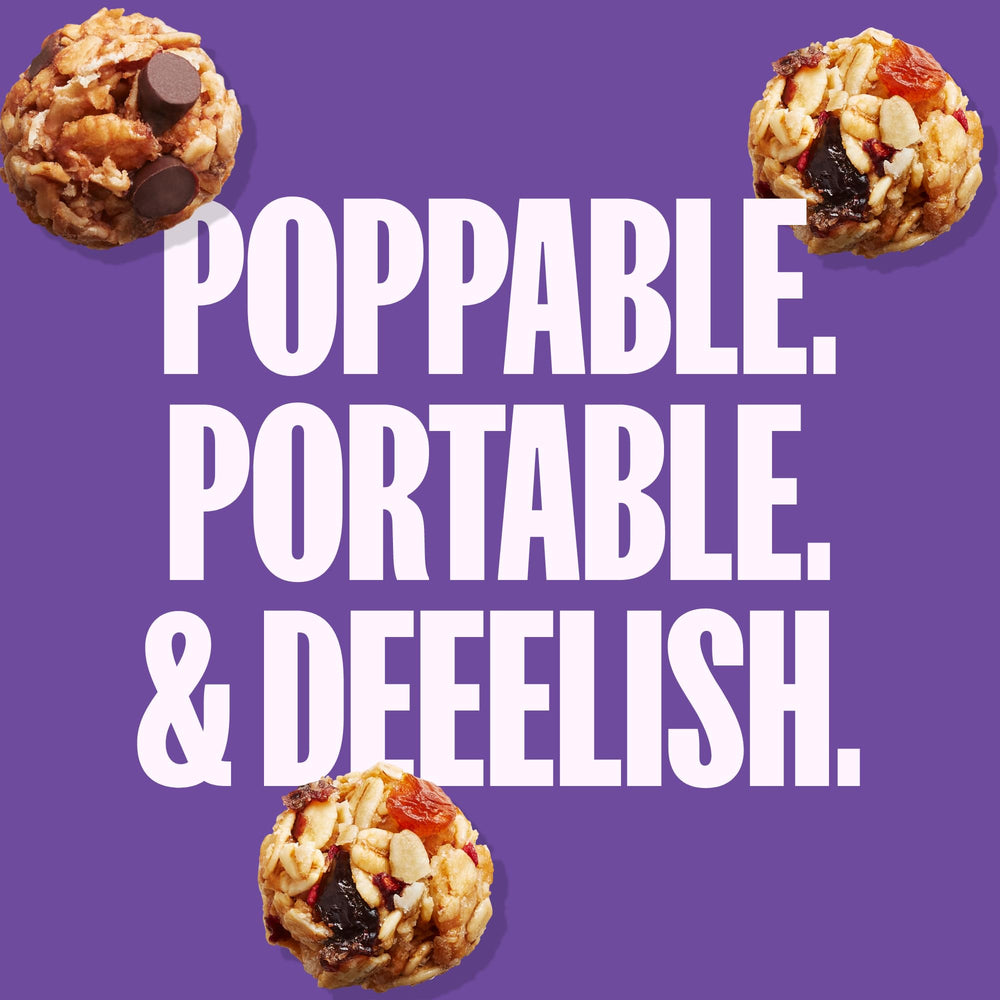 MadeGood Granola Bites mixed berry close-up: fruity bites with veggie mix.