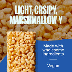 MadeGood Vanilla Crispy Squares packaging showcases a snack with allergy-friendly ingredients.