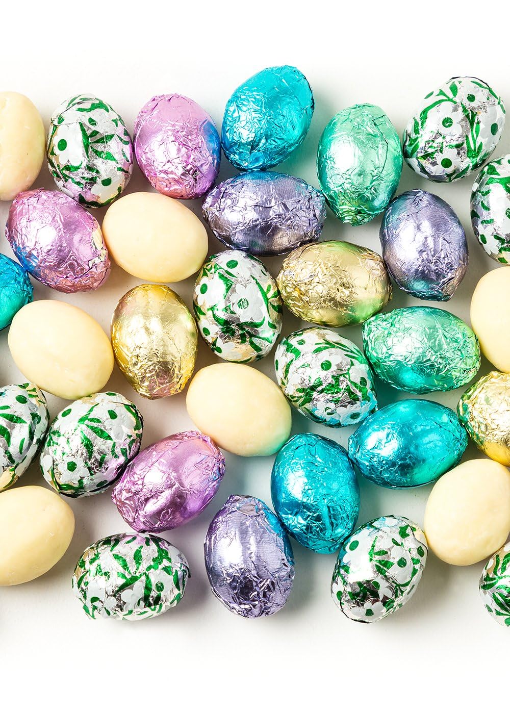 Madelaine chocolate eggs in a candy bowl for Easter treats