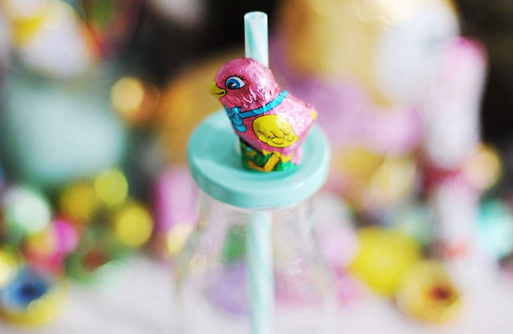 Madelaine chocolate chicks for holiday baskets and serving bowls