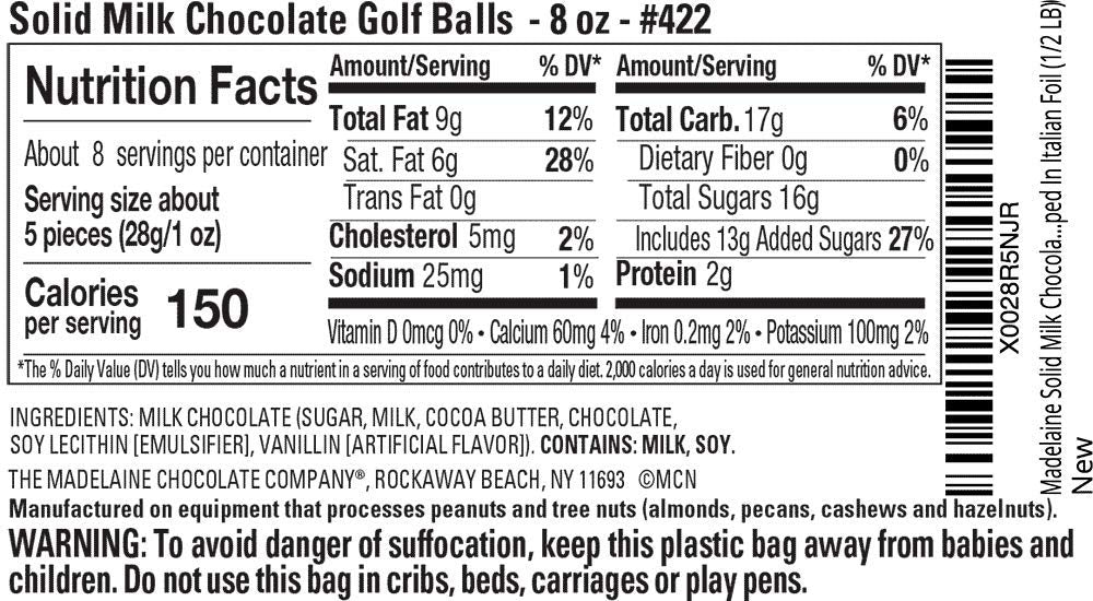 Madelaine golf ball candy close-up, showcasing premium wrapping and bite-sized flavor for tastings.