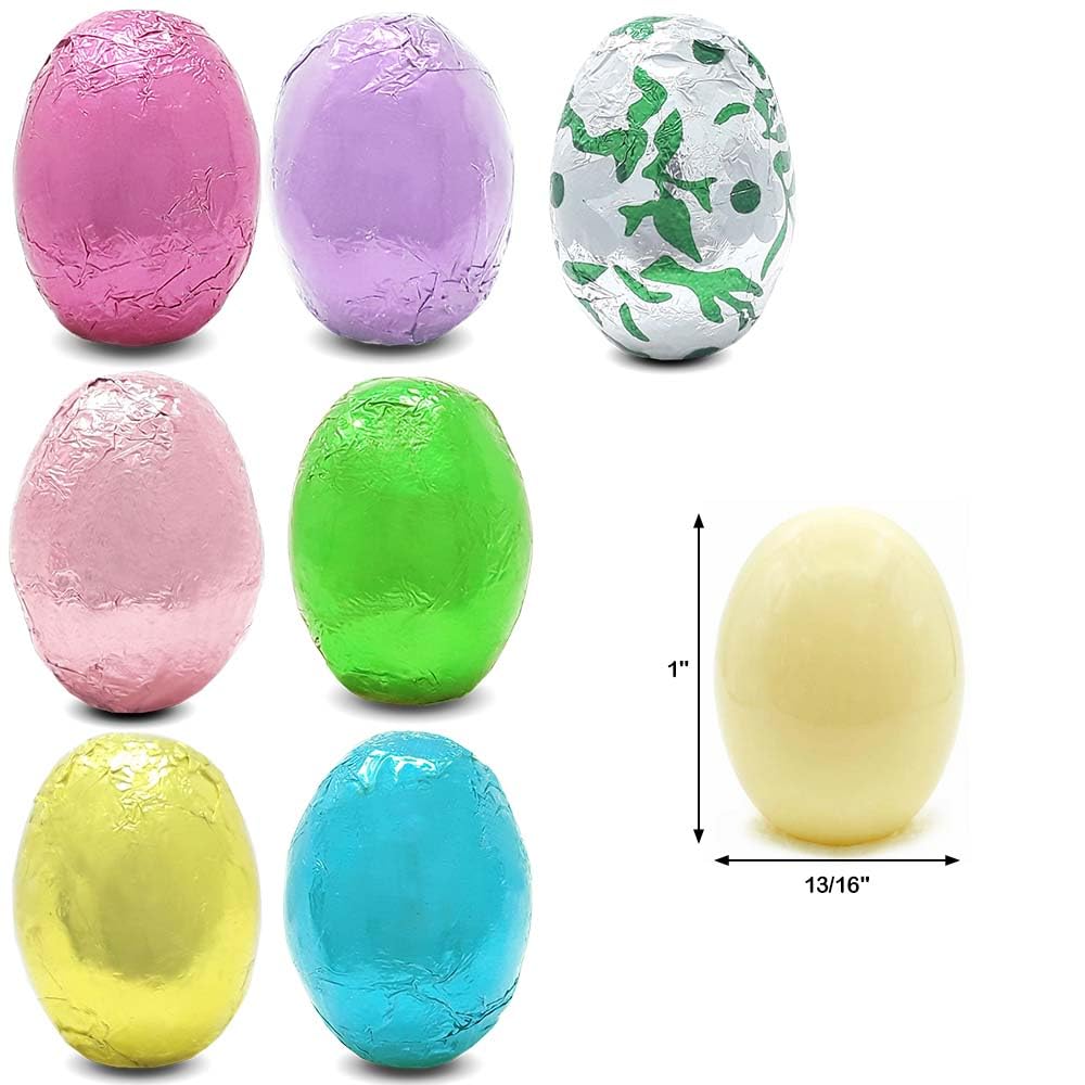 Madelaine mini eggs close-up in 8oz pack on a festive platter
