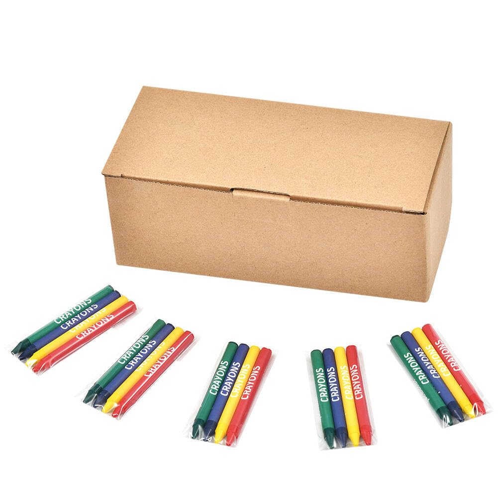 Madisi crayons four colors red green blue yellow with vivid hues for projects.