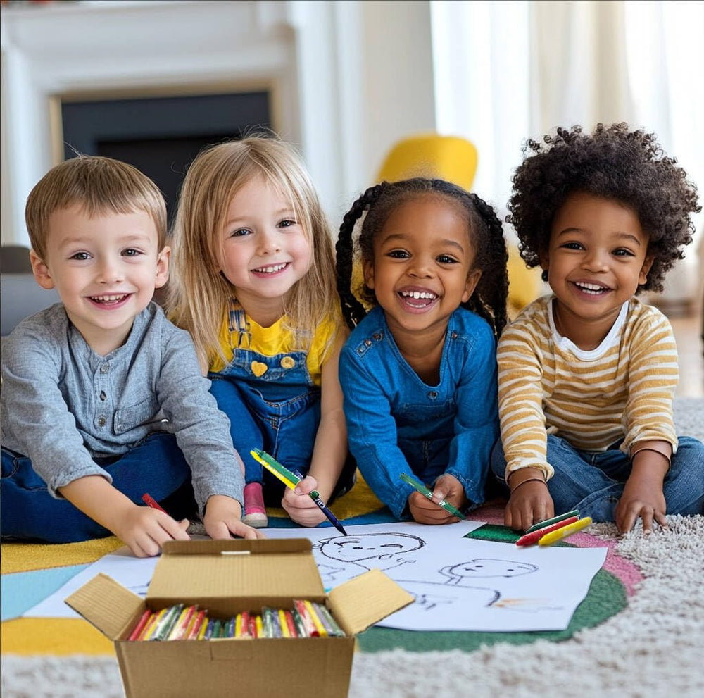 Madisi crayons non-toxic for ages 3 and up, safe for kids.