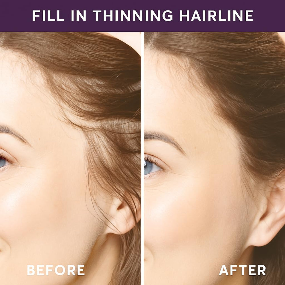 Brow-shaping tool helps define arches for a polished look.
