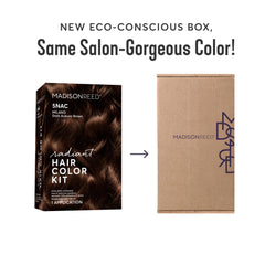 Madison Reed Radiant Color Kit activator blends with cream for even, long-lasting results.