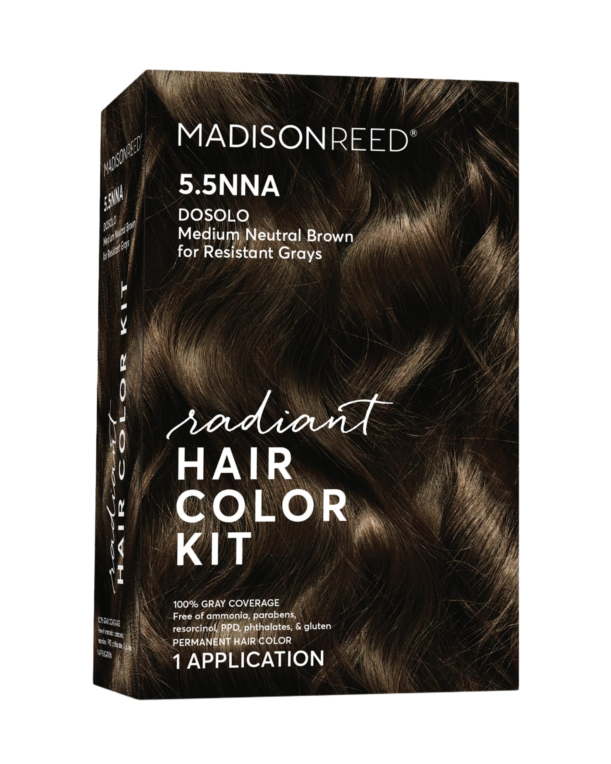 Madison Reed Radiant Color Kit with Dosolo cream bottle for even gray coverage at home