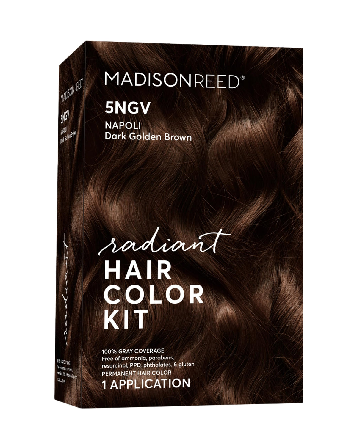 Madison Reed Radiant Color Kit Napoli Brown pour shows easy, even color application.