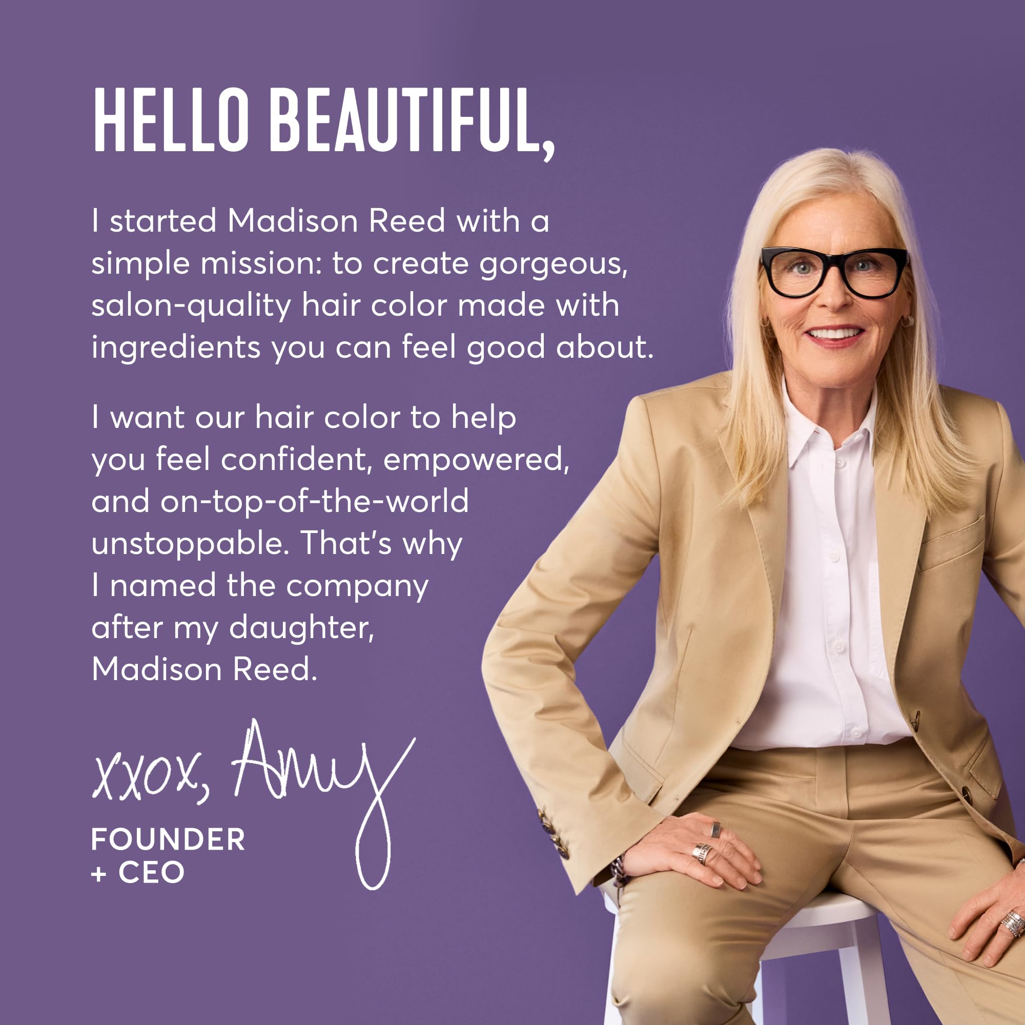 Madison Reed application step 2 shows blending onto roots