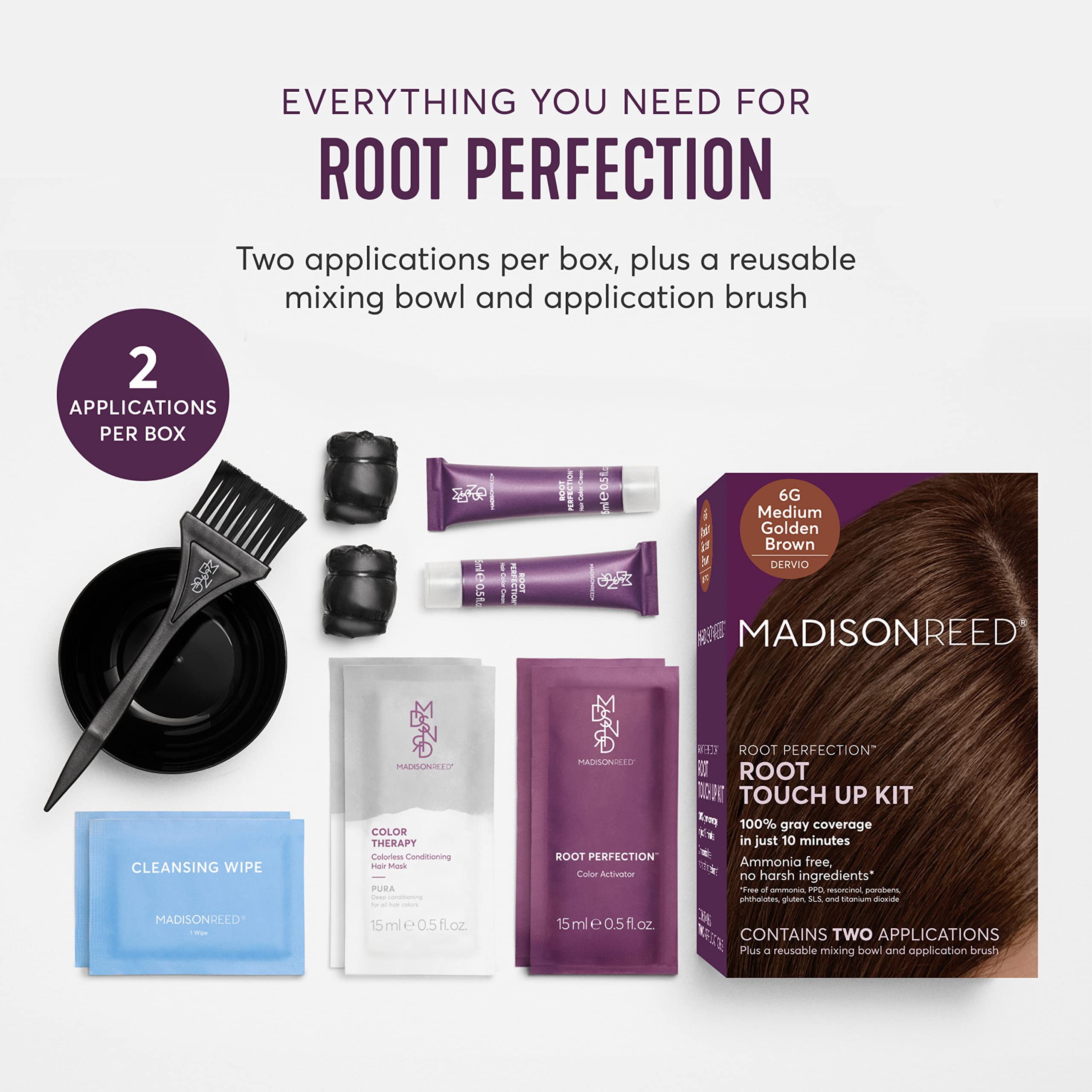Madison Reed 6G Dervio color activator pack shown for at-home application