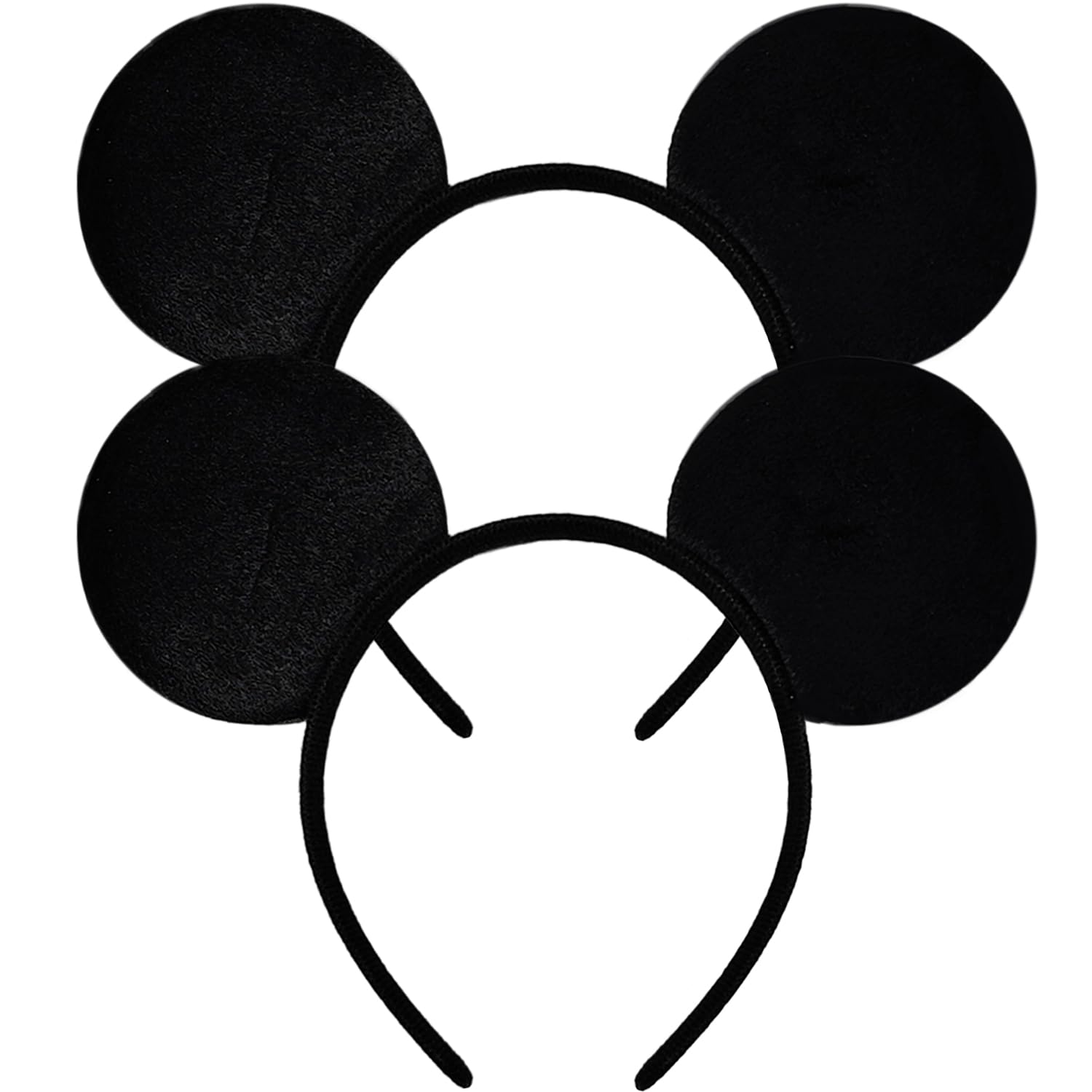 MADO black 2-pack mouse ears headband, comfortable all-day wear for events.