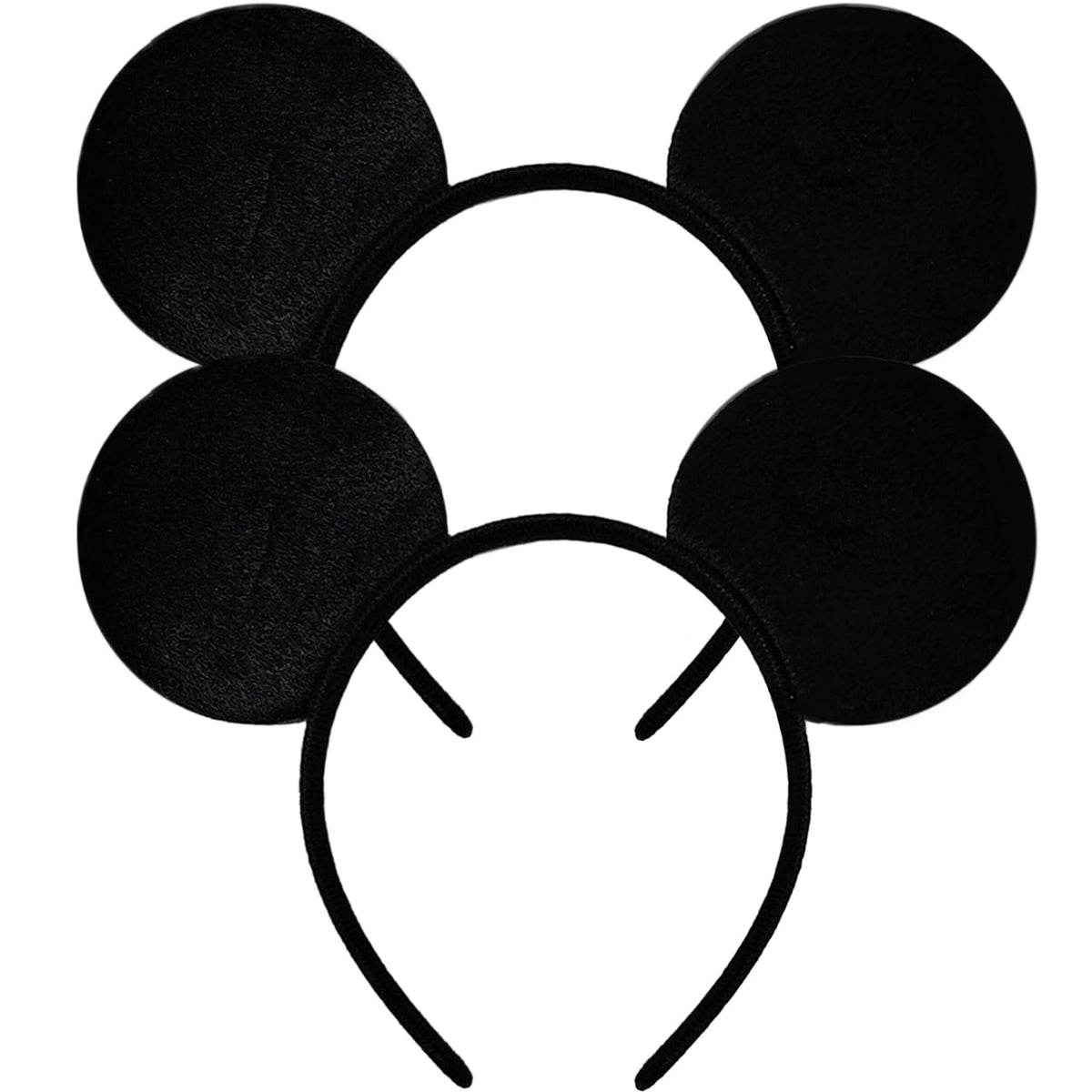MADO black 2-pack mouse ears headband, comfortable all-day wear for events.