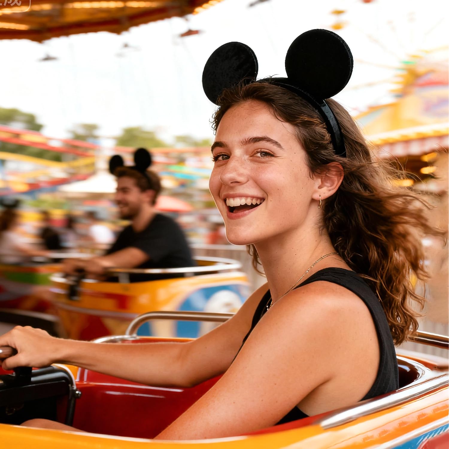 MADO green polka-dot 2-pack mouse ears headband, fun for photos.