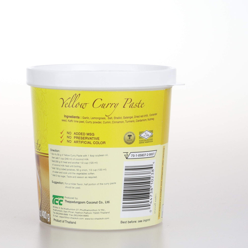 Mae Ploy Yellow curry paste factory certifications ensure quality.