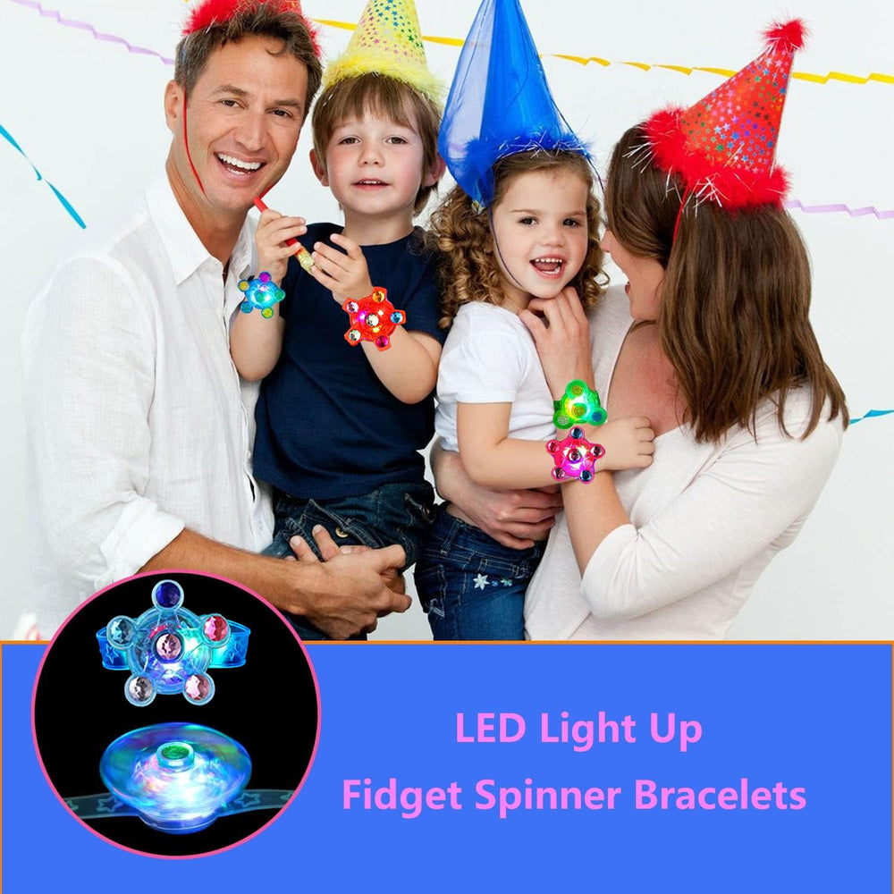 Maegawa LED bracelet in red, blue, green enhances night party visibility