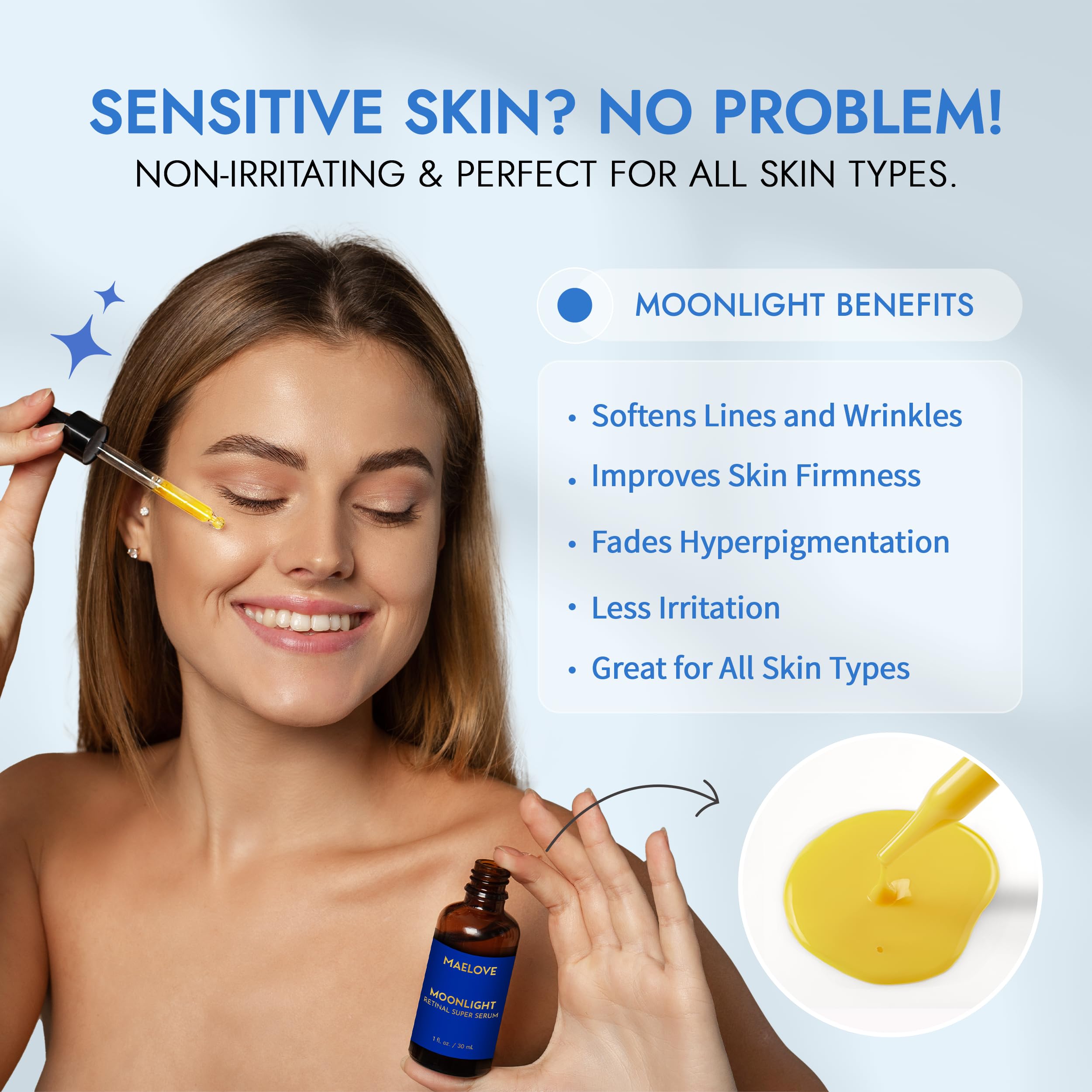 MAELOVE Moonlight serum ingredients highlight hydration with hyaluronic acid and ceramides