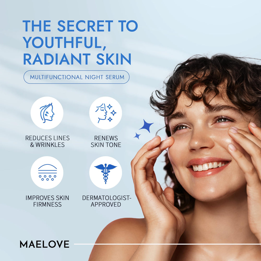 MAELOVE Moonlight serum texture close-up illustrating a fast-absorbing formula