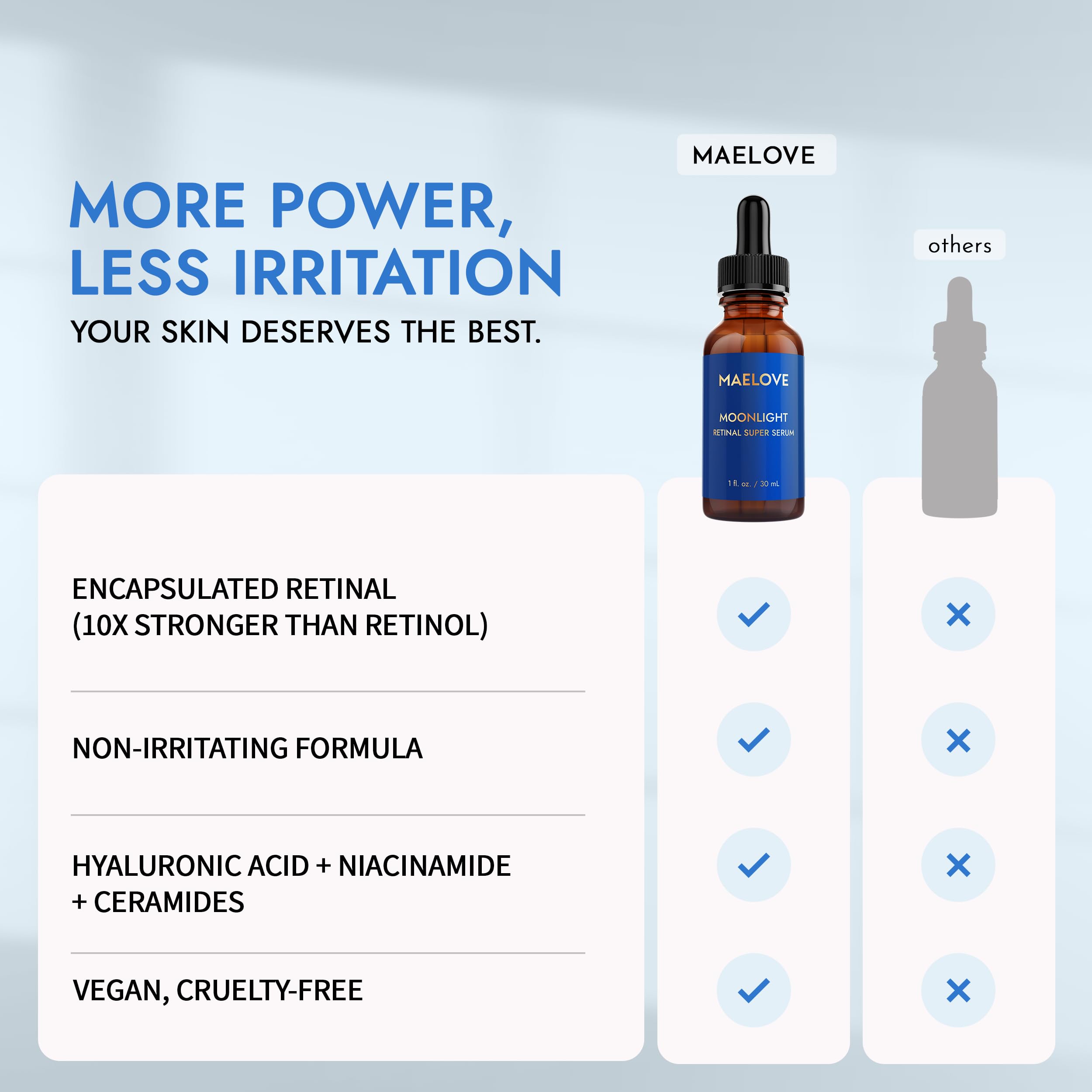MAELOVE Moonlight vegan cruelty-free label signifying ethical skincare choices