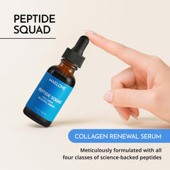 Maelove Peptide Squad Serum cap closeup showing premium packaging