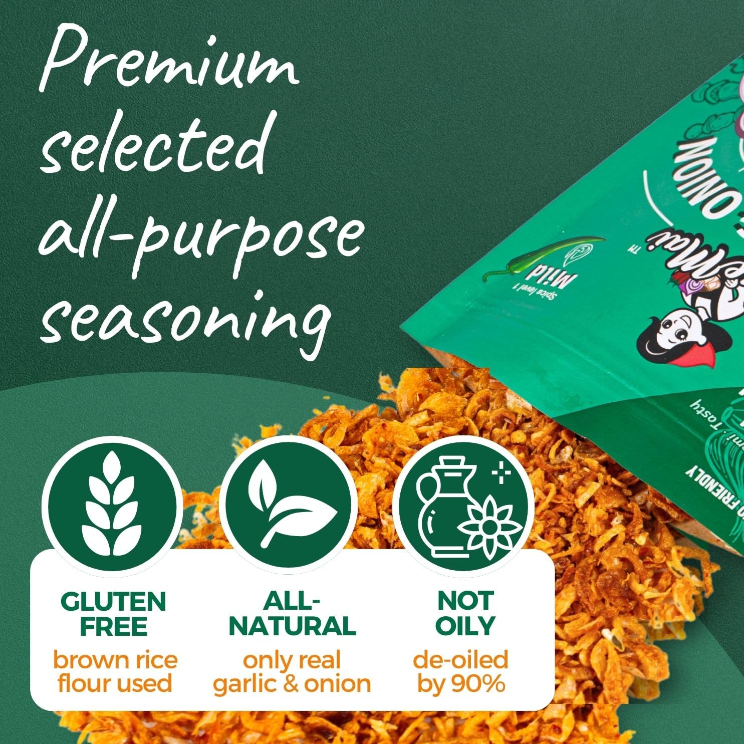 MaeMai Chili Crisp on ramen bowl as a crunchy, savory topping.