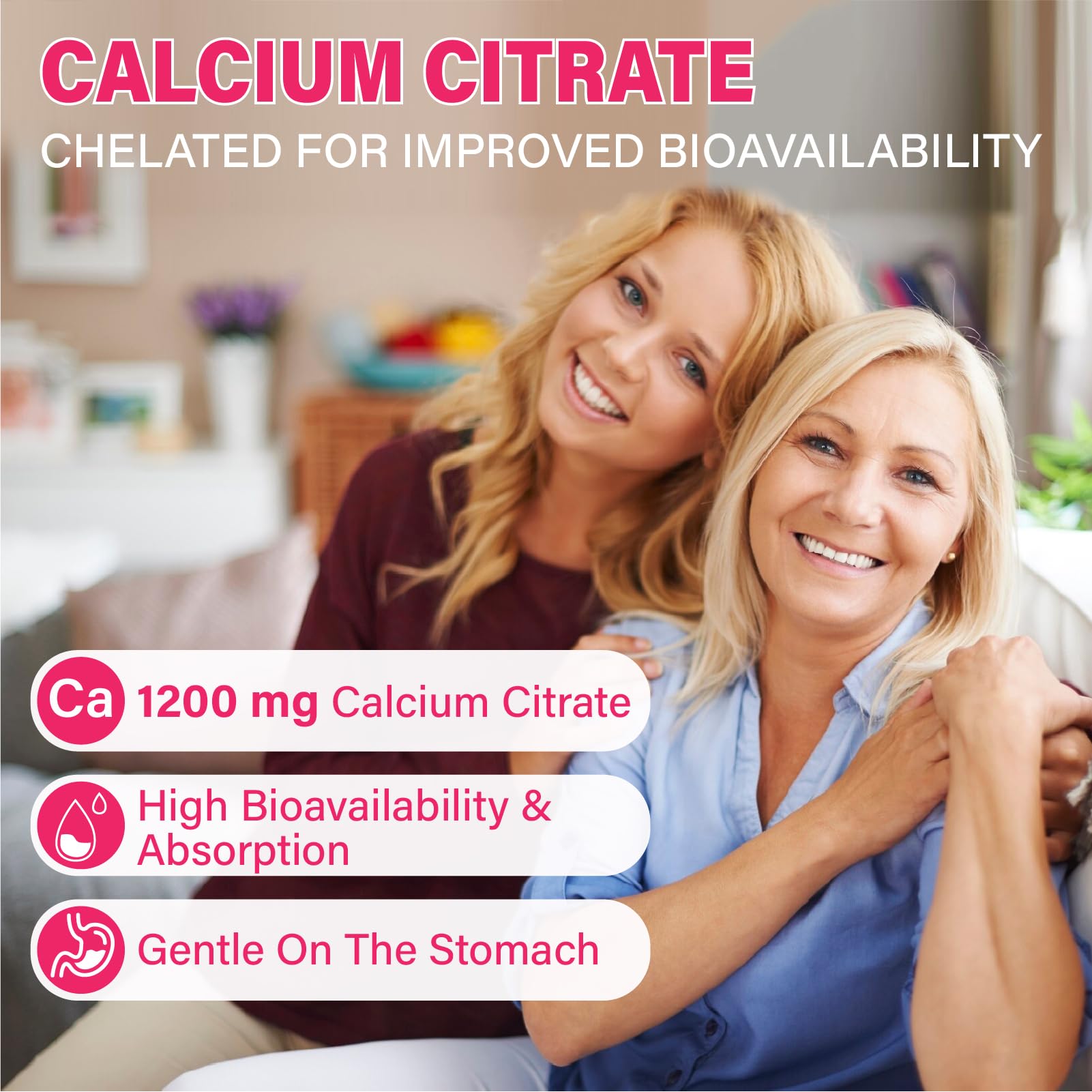 Maennyliy Calcium Citrate Gummies natural strawberry flavor for daily use.