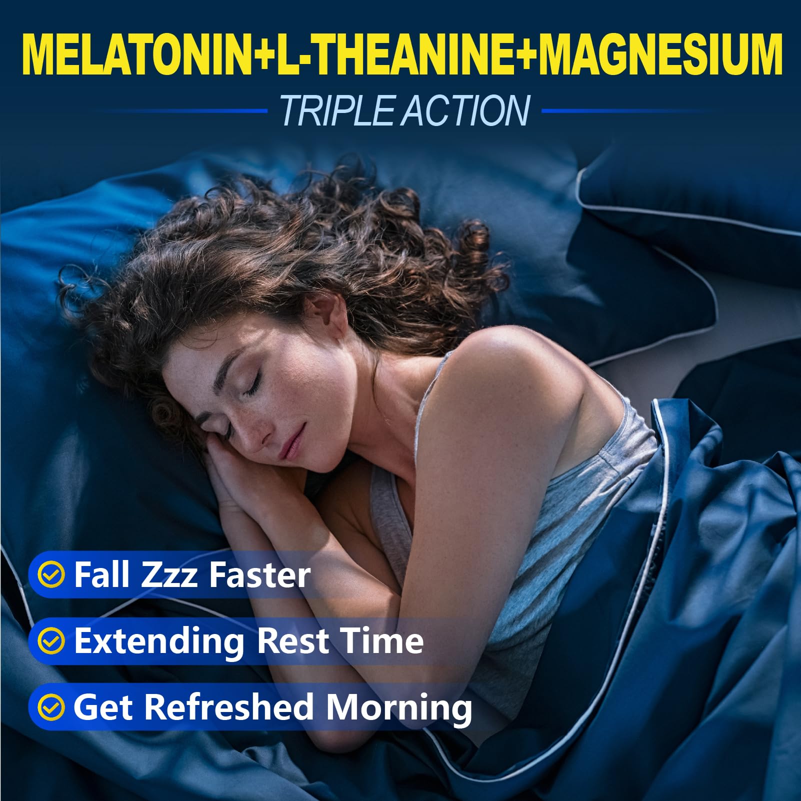 Maennyliy Melatonin Gummies on nightstand for bedtime use