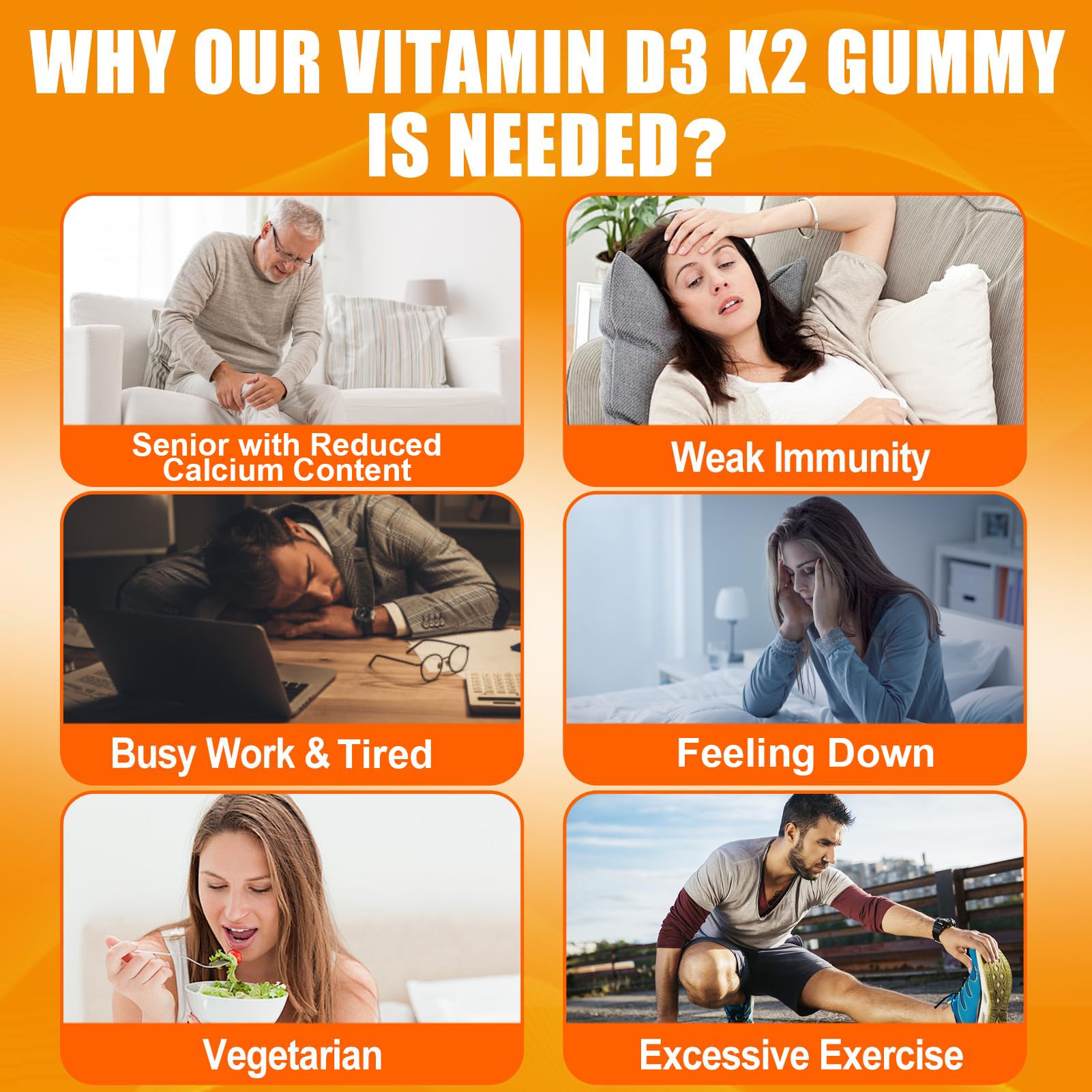 Maennyliy Sugar-free orange-flavor gummies in resealable pouch