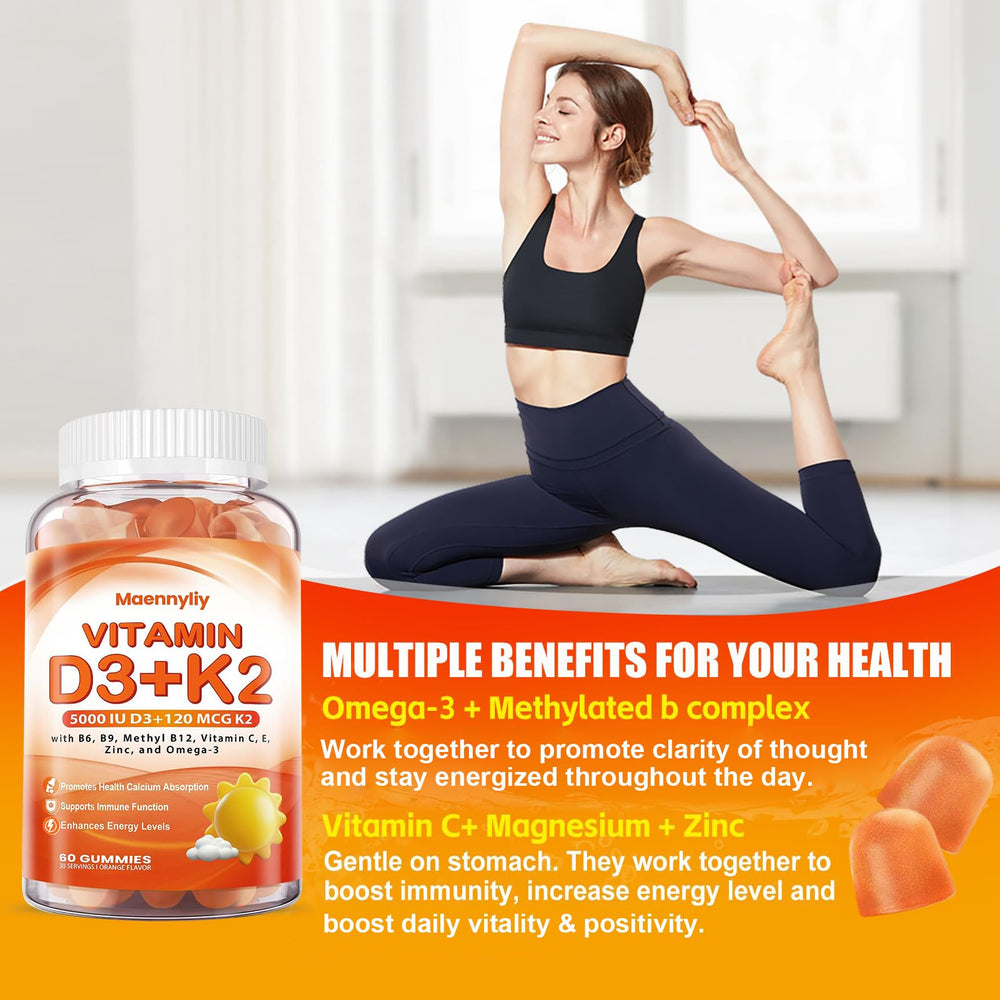 Maennyliy Vitamin C and zinc gummies for daily immune support