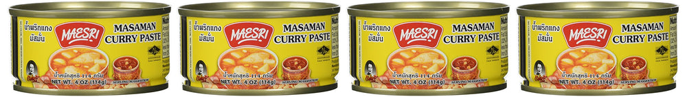 Maesri Massaman curry paste bottle for authentic Thai flavor in quick curries