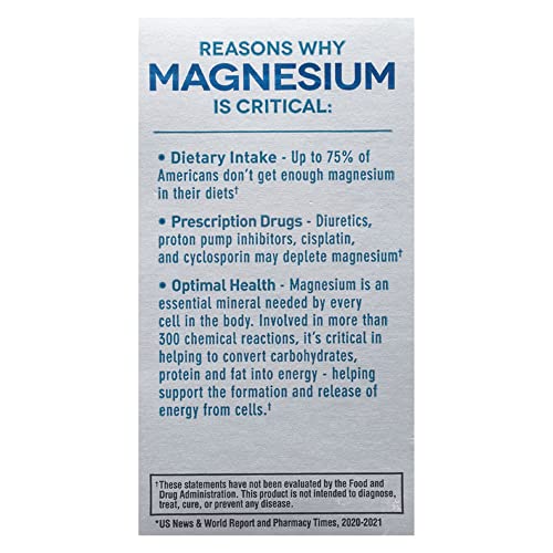 Pharmacist-recommended Mag-Ox 400 supports normal muscle and nerve function.