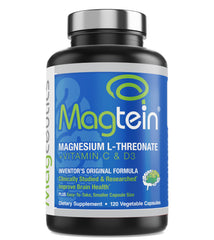 Magceutics Magtein bottle front for focus and memory support