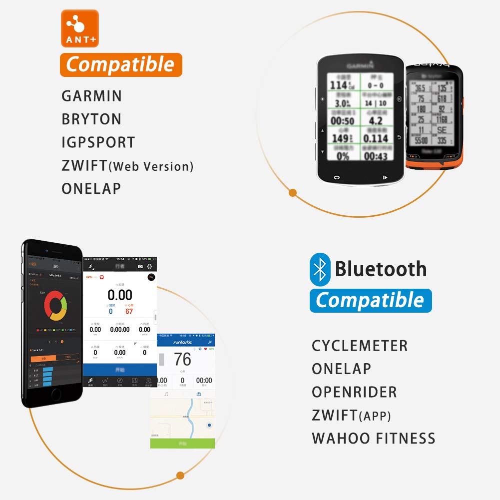 Magene Bluetooth setup shown for smartphone pairing