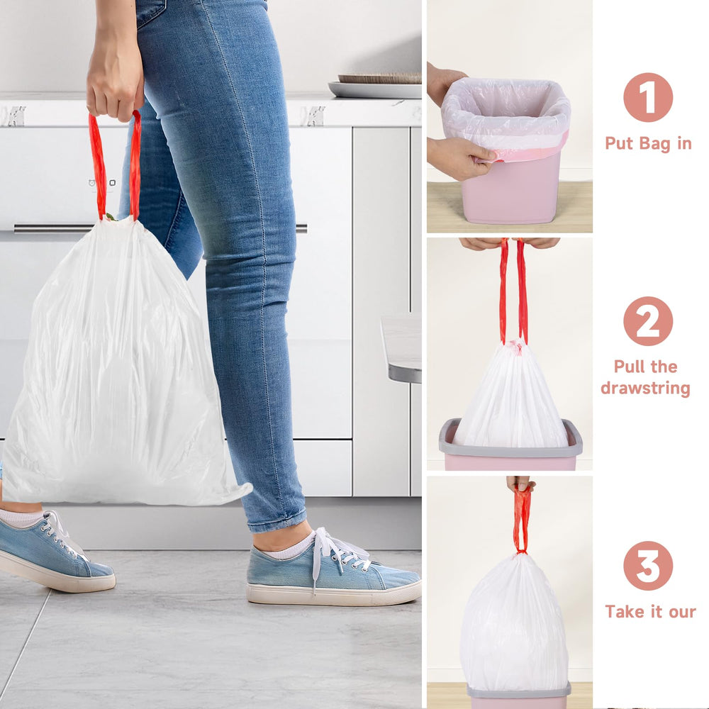 Magesh bathroom, kitchen, office, and car trash bags in one set
