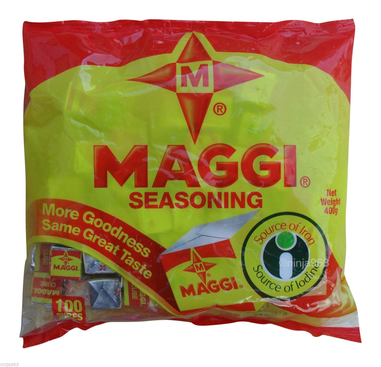 Maggi cube seasoning 100-cubes, perfect for quick, flavorful meals