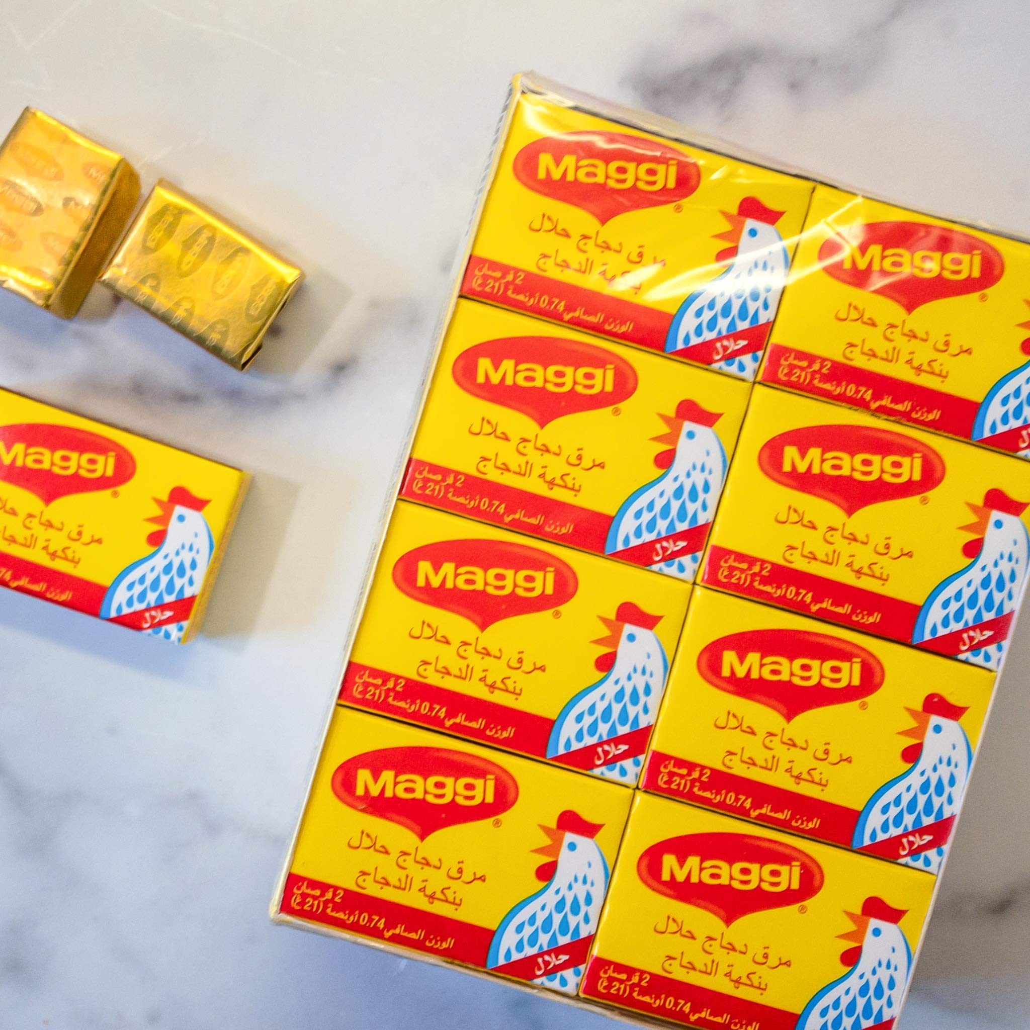 Maggi ready-to-use broth cubes ideal for quick soups